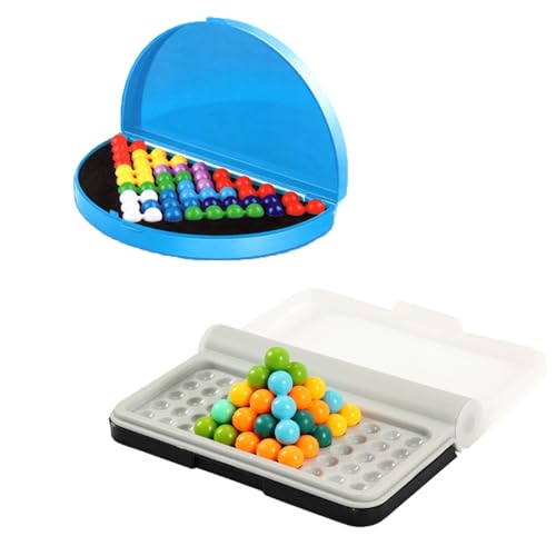 Logisches Denkspiel, Strategisches Brettspiel mit Farbigen Kugeln, IQ-Puzzle für Kinder und Erwachsene von KRYMXAR