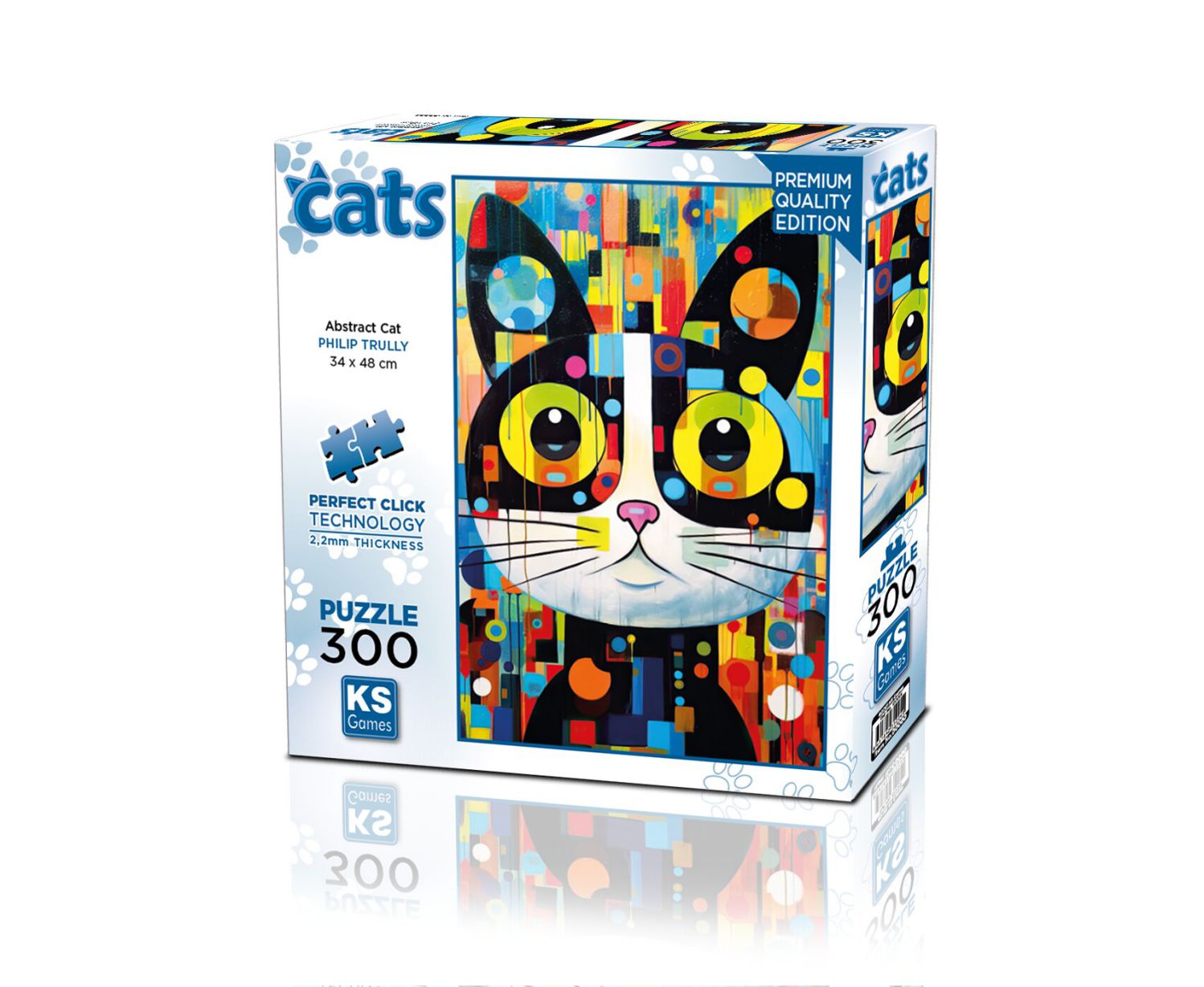 KS Games Puzzle 300 Teile - Abstrakte Katze - von KS Games