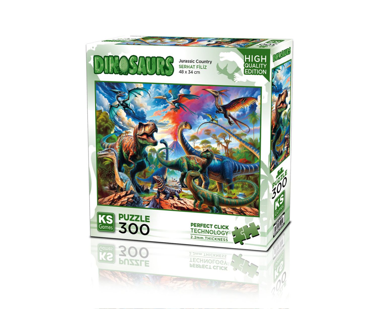 KS Games Puzzle 300 Teile - Jurassic Country - von KS Games