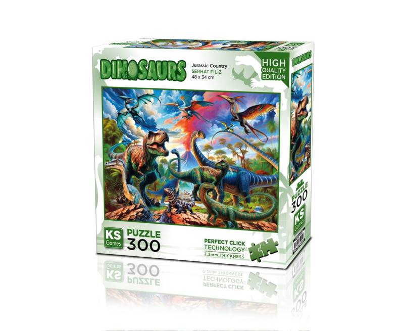 KS Games Puzzle 300 Teile - Jurassic Country - von KS Games
