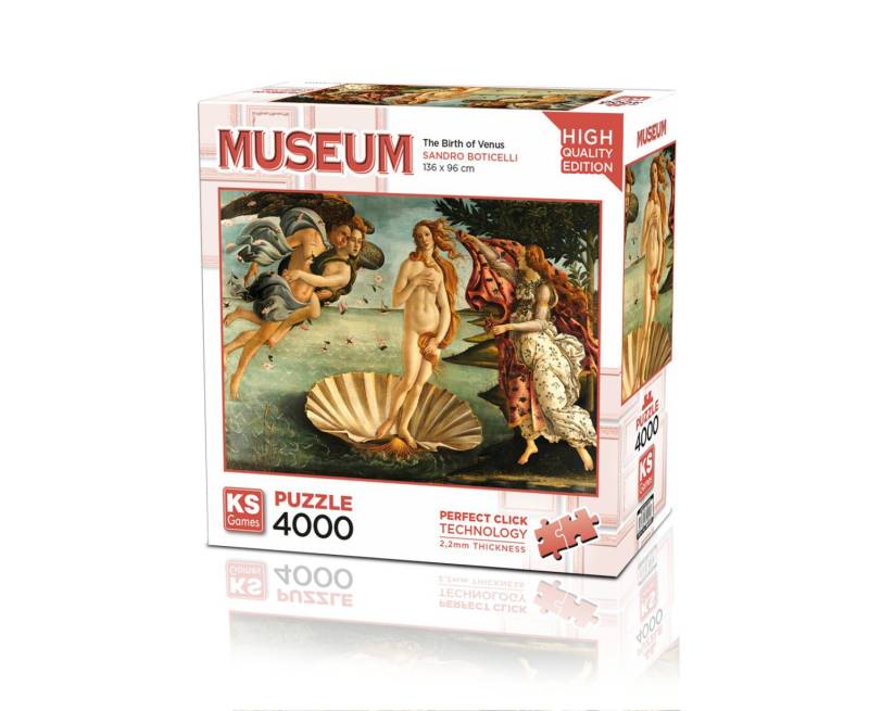 KS Games Puzzle 4000 Teile - Sandro Botticelli: Die Geburt der Venus  - von KS Games