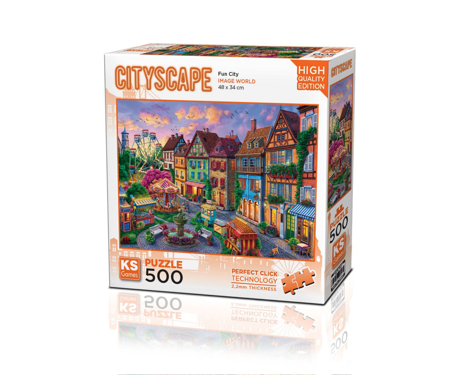 KS Games Puzzle 500 Teile - Fun City - von KS Games