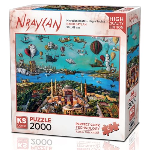 KS Puzzle 22523 - Migrationsrouten - Hagia Sophia - 2000 Teile Puzzle für Erwachsene KS Puzzle 22523 - Migrationsrouten - Hagia Sophia - 2000 Teile Puzzle für Erwachsene von KS Games