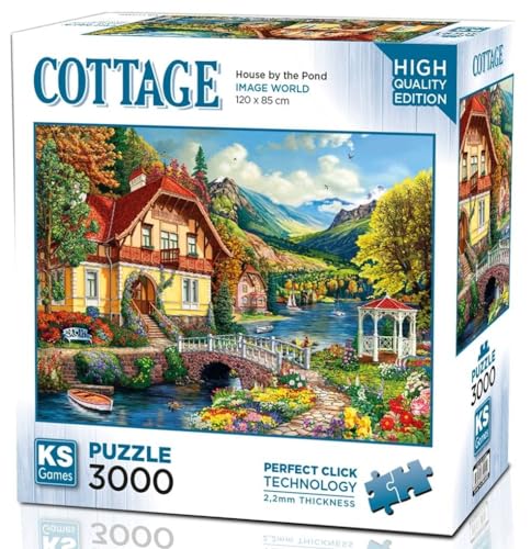 KS Puzzle 23015 - Haus am Teich - 3000 Teile Puzzle für Erwachsene KS Puzzle 23015 - Haus am Teich - 3000 Teile Puzzle für Erwachsene von KS Games
