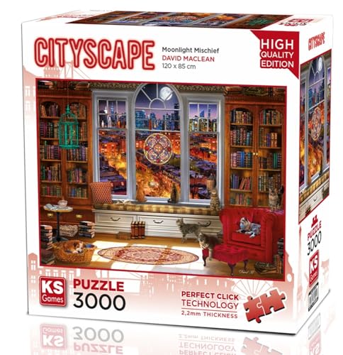 KS Puzzle 23020 - Unfug im Mondschein - 3000 Teile Puzzle für Erwachsene KS Puzzle 23020 - Unfug im Mondschein - 3000 Teile Puzzle für Erwachsene von KS Games