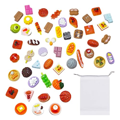 50 Mini-Lebensmittel, 1 Aufbewahrungstasche, Puppenzubehör, Lebensmittelzubehör, Puppenhausessen, Mini-Poesieküche, Mini-Lebensmittelküche, Miniatur-Spielküche 50 Mini-Lebensmittel, 1 Aufbewahrungstasche, Puppenzubehör, Lebensmittelzubehör, Puppenhausessen, Mini-Poesieküche, Mini-Lebensmittelküche, Miniatur-Spielküche von KSBBHDS