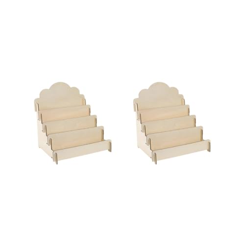 2er-Set Grußkarten-Display-Ständer für Sammelkarten, Untersetzer, Aufkleber, Einzelhandel, 40 x 26,4 x 41 cm, Holzfarbe 2er-Set Grußkarten-Display-Ständer für Sammelkarten, Untersetzer, Aufkleber, Einzelhandel, 40 x 26,4 x 41 cm, Holzfarbe von KSJOAIDDE