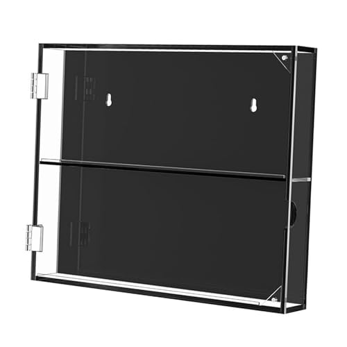 Baseballkarten-Vitrine, Schutz, klare Sicht, Sportkarten-Vitrine, 360 x 48 x 295 mm, 2 Ebenen Baseballkarten-Vitrine, Schutz, klare Sicht, Sportkarten-Vitrine, 360 x 48 x 295 mm, 2 Ebenen von KSJOAIDDE