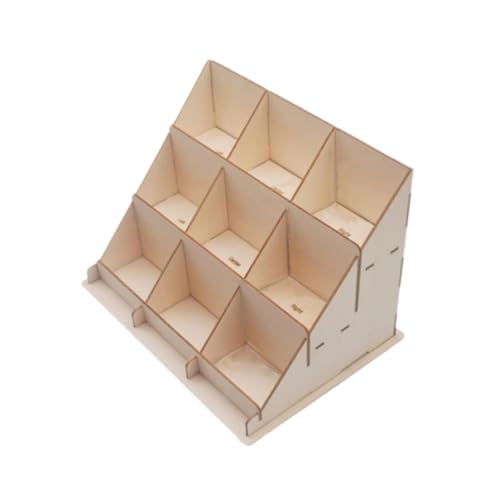 Grußkarten-Präsentationsständer, Sammelkartenregal für Aufkleber, Einzelhandel, Postkarten, 27 x 19,3 x 19,3 cm, Braun Grußkarten-Präsentationsständer, Sammelkartenregal für Aufkleber, Einzelhandel, Postkarten, 27 x 19,3 x 19,3 cm, Braun von KSJOAIDDE