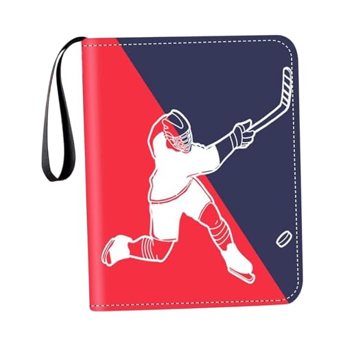 Sammelalbum mit 3 Ringen, Kartenhalter, Schutzalben für Spielkarten, Rot, Blau, 24,5 x 18 x 4,5 cm Sammelalbum mit 3 Ringen, Kartenhalter, Schutzalben für Spielkarten, Rot, Blau, 24,5 x 18 x 4,5 cm von KSJOAIDDE