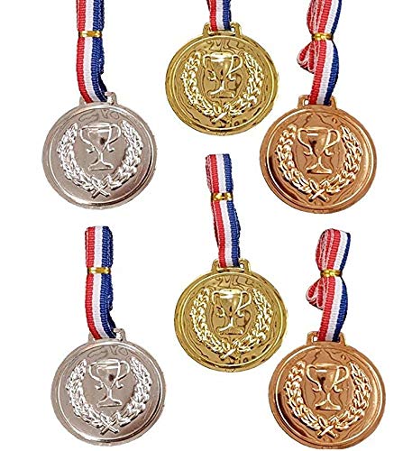 KSS 6 x Große Medaillen (ca. 6cm Durchmesser) in Bronze, Silber und Gold Geburtstag, Party, Mitbringsel von KSS