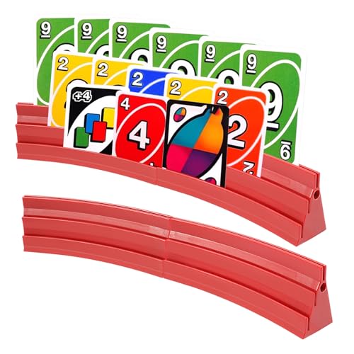 2 Pcs Kartenhalter Kinder Ultra Große Kapazität 3 Gebogene Neigungen Kartenhalter Spielkarten Gestapeltes Speicher Spielkartenhalter Spielkartenständer Konzentriert bleiben zum PokerUNO-Spielen (Rot) 2 Pcs Kartenhalter Kinder Ultra Große Kapazität 3 Gebogene Neigungen Kartenhalter Spielkarten Gestapeltes Speicher Spielkartenhalter Spielkartenständer Konzentriert bleiben zum PokerUNO-Spielen (Rot) von KTCINA