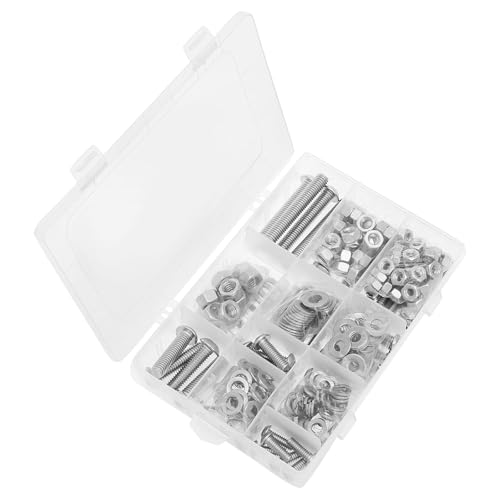KTCINA 248pcs -Muttern und Bolzen Sortiment Kit Edelstahl Metrik Bolzen Sortiment -Lockering -Sechskant -Buchseelen für Möbel KTCINA 248pcs -Muttern und Bolzen Sortiment Kit Edelstahl Metrik Bolzen Sortiment -Lockering -Sechskant -Buchseelen für Möbel von KTCINA