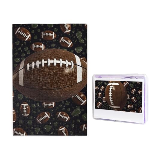 1000-teiliges Puzzle für Erwachsene, herausforderndes Puzzle für Spieleabende, Holzpuzzle, personalisierbar, benutzerdefinierte Holz-Puzzles für Familie, Fußball, grünes Bild, Puzzle, fertige Größe von KTHSNSKL