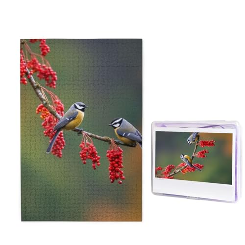 1000-teiliges Puzzle für Erwachsene, herausforderndes Puzzle für Spieleabende, Holzpuzzle, personalisierbar, benutzerdefinierte Holz-Puzzles für Familienvögel, Herbst-Bilderpuzzles, fertige Größe 74,9 von KTHSNSKL
