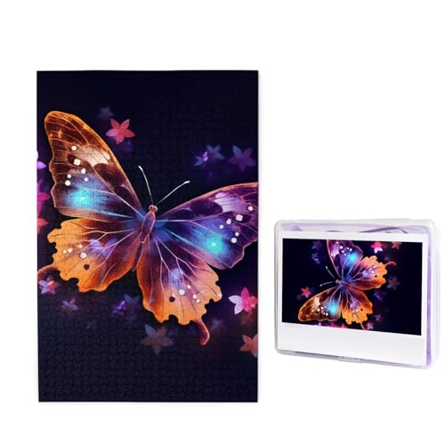 1000-teiliges Puzzle für Erwachsene, herausforderndes Puzzle für Spieleabende, Holzpuzzle, personalisierbar, individuelle Holz-Puzzles für Familie, Schmetterlings-Bilderpuzzles, fertige Größe 74,9 x 1000-teiliges Puzzle für Erwachsene, herausforderndes Puzzle für Spieleabende, Holzpuzzle, personalisierbar, individuelle Holz-Puzzles für Familie, Schmetterlings-Bilderpuzzles, fertige Größe 74,9 x von KTHSNSKL