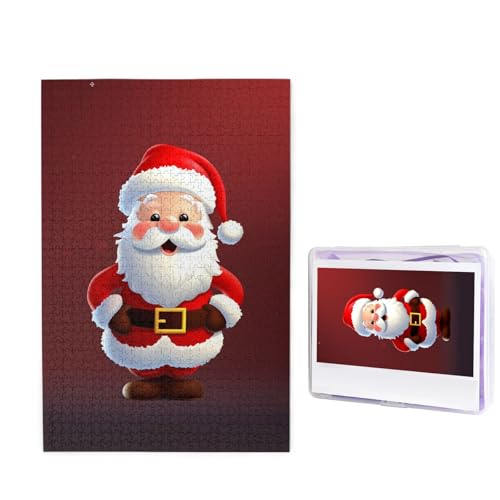 1000-teiliges Puzzle für Erwachsene, herausforderndes Puzzle für Spieleabende, Holzpuzzle, personalisierbar, individuelle Holz-Puzzles für Familie, niedliches Weihnachtsmann-Bilderpuzzle, fertige von KTHSNSKL