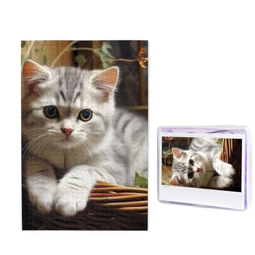 1000-teiliges Puzzle für Erwachsene, herausforderndes Puzzle für Spieleabende, Holzpuzzle, personalisierte Holz-Puzzles für Familie, Katze, Bildpuzzles, fertige Größe 74,9 x 50 cm 1000-teiliges Puzzle für Erwachsene, herausforderndes Puzzle für Spieleabende, Holzpuzzle, personalisierte Holz-Puzzles für Familie, Katze, Bildpuzzles, fertige Größe 74,9 x 50 cm von KTHSNSKL