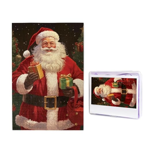 1000-teiliges Puzzle für Erwachsene, herausforderndes Puzzle für Spieleabende, Holzpuzzle, personalisierte Holz-Puzzles für Familie, Weihnachtsmann, Bilderpuzzles, fertige Größe 74,9 x 50 cm 1000-teiliges Puzzle für Erwachsene, herausforderndes Puzzle für Spieleabende, Holzpuzzle, personalisierte Holz-Puzzles für Familie, Weihnachtsmann, Bilderpuzzles, fertige Größe 74,9 x 50 cm von KTHSNSKL