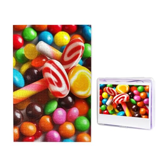 1000-teiliges Puzzle für Erwachsene, herausforderndes Puzzle für Spieleabende, Holzpuzzle, personalisierte Holz-Puzzles für Familie, bunte Süßigkeiten-Bilder-Puzzles, fertige Größe 74,9 x 50 cm 1000-teiliges Puzzle für Erwachsene, herausforderndes Puzzle für Spieleabende, Holzpuzzle, personalisierte Holz-Puzzles für Familie, bunte Süßigkeiten-Bilder-Puzzles, fertige Größe 74,9 x 50 cm von KTHSNSKL