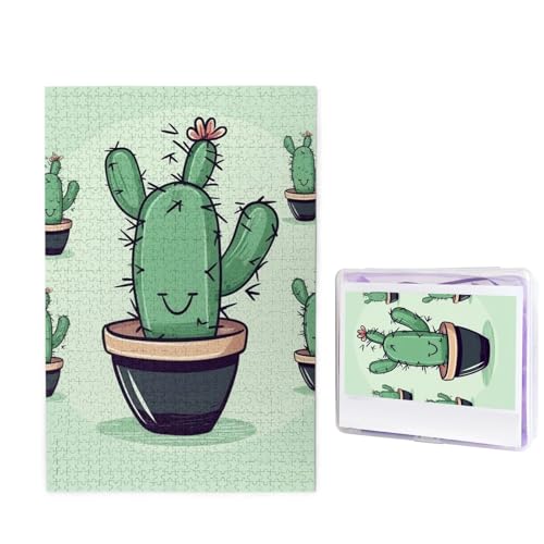 1000-teiliges Puzzle für Erwachsene, herausforderndes Puzzle für Spieleabende, Holzpuzzle, personalisierte Holz-Puzzles für Familie, grüner Kaktus, fertige Größe 74,9 x 50 cm 1000-teiliges Puzzle für Erwachsene, herausforderndes Puzzle für Spieleabende, Holzpuzzle, personalisierte Holz-Puzzles für Familie, grüner Kaktus, fertige Größe 74,9 x 50 cm von KTHSNSKL