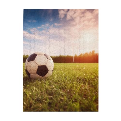 500-teiliges Puzzle für Erwachsene, herausfordernde Puzzles für Spielabende, Holzpuzzle, personalisierbar, individuelle Holzpuzzles für Familien-Fußball auf einem Feld, Bilderpuzzle, fertige Größe 500-teiliges Puzzle für Erwachsene, herausfordernde Puzzles für Spielabende, Holzpuzzle, personalisierbar, individuelle Holzpuzzles für Familien-Fußball auf einem Feld, Bilderpuzzle, fertige Größe von KTHSNSKL