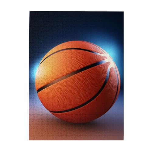 500-teiliges Puzzle für Erwachsene, herausfordernde Puzzles für Spielabende, Holzpuzzle, personalisierte Holzpuzzles für Familie, Basketball, Bildrätsel, fertige Größe 51,8 x 38,1 cm 500-teiliges Puzzle für Erwachsene, herausfordernde Puzzles für Spielabende, Holzpuzzle, personalisierte Holzpuzzles für Familie, Basketball, Bildrätsel, fertige Größe 51,8 x 38,1 cm von KTHSNSKL