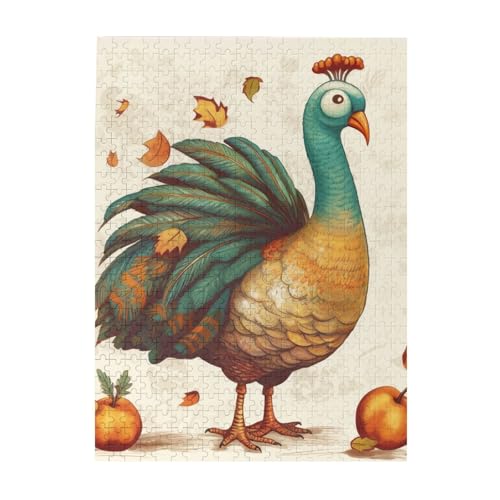 500-teiliges Puzzle für Erwachsene, herausfordernde Puzzles für Spieleabende, Holzpuzzle, personalisierbar, individuelle Holzpuzzles für Familie, Erntedankfest, Truthahn-Bilderpuzzles, fertige Größe 500-teiliges Puzzle für Erwachsene, herausfordernde Puzzles für Spieleabende, Holzpuzzle, personalisierbar, individuelle Holzpuzzles für Familie, Erntedankfest, Truthahn-Bilderpuzzles, fertige Größe von KTHSNSKL