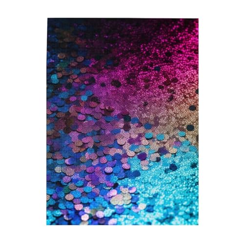 500-teiliges Puzzle für Erwachsene, herausfordernde Puzzles für Spieleabende, Holzpuzzle, personalisierbar, individuelle Holzpuzzles für Familie, Glitzer-Pailletten, Punktbild, Puzzle, fertige Größe 500-teiliges Puzzle für Erwachsene, herausfordernde Puzzles für Spieleabende, Holzpuzzle, personalisierbar, individuelle Holzpuzzles für Familie, Glitzer-Pailletten, Punktbild, Puzzle, fertige Größe von KTHSNSKL