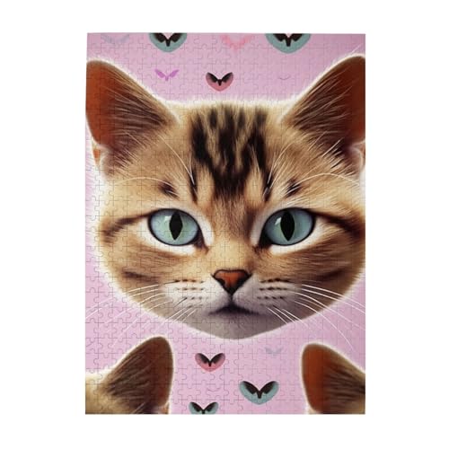 500-teiliges Puzzle für Erwachsene, herausfordernde Puzzles für Spieleabende, Holzpuzzle, personalisierbar, individuelle Holzpuzzles für Familie, Karttoon-Katze, Bildpuzzles, fertige Größe 51,8 x 38,1 500-teiliges Puzzle für Erwachsene, herausfordernde Puzzles für Spieleabende, Holzpuzzle, personalisierbar, individuelle Holzpuzzles für Familie, Karttoon-Katze, Bildpuzzles, fertige Größe 51,8 x 38,1 von KTHSNSKL