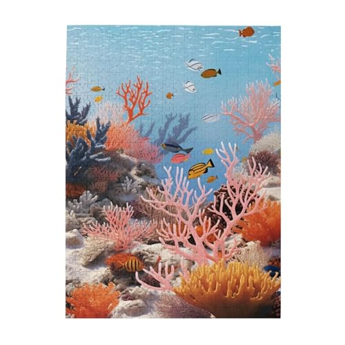 500-teiliges Puzzle für Erwachsene, herausfordernde Puzzles für Spieleabende, Holzpuzzle, personalisierbar, individuelle Holzpuzzles für Familie, Korallenriff, Bildpuzzles, fertige Größe 51,8 x 38,1 500-teiliges Puzzle für Erwachsene, herausfordernde Puzzles für Spieleabende, Holzpuzzle, personalisierbar, individuelle Holzpuzzles für Familie, Korallenriff, Bildpuzzles, fertige Größe 51,8 x 38,1 von KTHSNSKL