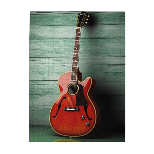 500-teiliges Puzzle für Erwachsene, herausfordernde Puzzles für Spieleabende, Holzpuzzle, personalisierbar, individuelle Holzpuzzles für Familie, schöne Gitarre, Bildrätsel, fertige Größe 51,8 x 38,1 500-teiliges Puzzle für Erwachsene, herausfordernde Puzzles für Spieleabende, Holzpuzzle, personalisierbar, individuelle Holzpuzzles für Familie, schöne Gitarre, Bildrätsel, fertige Größe 51,8 x 38,1 von KTHSNSKL