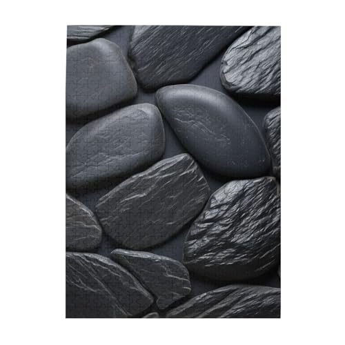 500-teiliges Puzzle für Erwachsene, herausfordernde Puzzles für Spieleabende, Holzpuzzle, personalisierbar, individuelle Holzpuzzles für Familie, schwarzes Steinbild, Puzzle, fertige Größe 51,8 x 38,1 500-teiliges Puzzle für Erwachsene, herausfordernde Puzzles für Spieleabende, Holzpuzzle, personalisierbar, individuelle Holzpuzzles für Familie, schwarzes Steinbild, Puzzle, fertige Größe 51,8 x 38,1 von KTHSNSKL