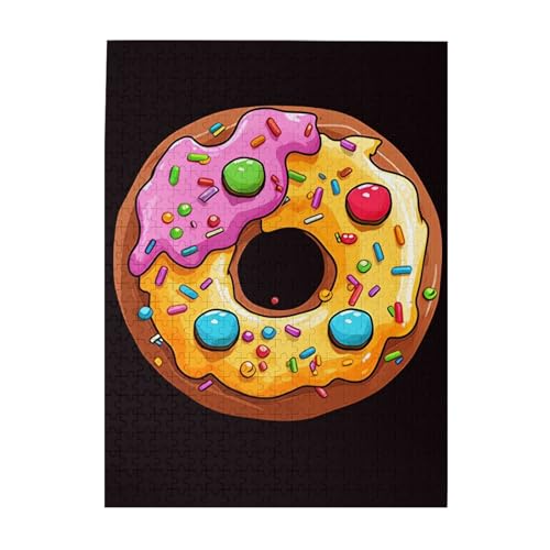 500-teiliges Puzzle für Erwachsene, herausfordernde Puzzles für Spieleabende, Holzpuzzle, personalisierte Holzpuzzles für Familie, Donut-Bilderpuzzles, fertige Größe 51,8 x 38,1 cm 500-teiliges Puzzle für Erwachsene, herausfordernde Puzzles für Spieleabende, Holzpuzzle, personalisierte Holzpuzzles für Familie, Donut-Bilderpuzzles, fertige Größe 51,8 x 38,1 cm von KTHSNSKL
