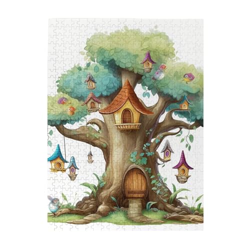 500-teiliges Puzzle für Erwachsene, herausfordernde Puzzles für Spieleabende, Holzpuzzle, personalisierte Holzpuzzles für Familie, niedliches Feenbaum-Bilderpuzzle, fertige Größe 51,8 x 38,1 cm 500-teiliges Puzzle für Erwachsene, herausfordernde Puzzles für Spieleabende, Holzpuzzle, personalisierte Holzpuzzles für Familie, niedliches Feenbaum-Bilderpuzzle, fertige Größe 51,8 x 38,1 cm von KTHSNSKL