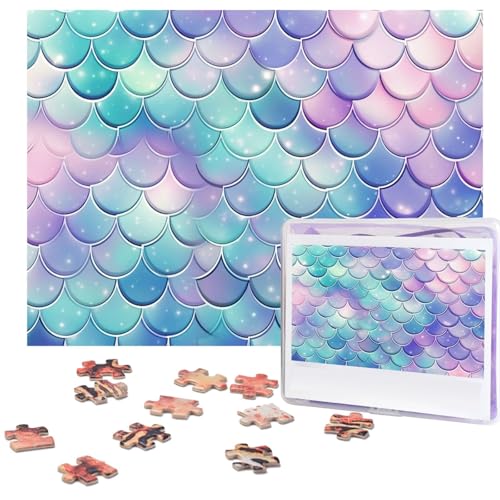500-teiliges Puzzle für Erwachsene, herausforderndes Puzzle für Spieleabende, Holzpuzzle, personalisierbar, benutzerdefinierte Holz-Puzzles für Familie, Meerjungfrauen-Schuppen, Bilderpuzzles, fertige 500-teiliges Puzzle für Erwachsene, herausforderndes Puzzle für Spieleabende, Holzpuzzle, personalisierbar, benutzerdefinierte Holz-Puzzles für Familie, Meerjungfrauen-Schuppen, Bilderpuzzles, fertige von KTHSNSKL