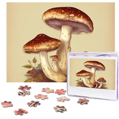 500-teiliges Puzzle für Erwachsene, herausforderndes Puzzle für Spieleabende, Holzpuzzle, personalisierbar, benutzerdefinierte Holz-Puzzles für Familie, Vintage, essbare Pilze, Bildpuzzles, fertige 500-teiliges Puzzle für Erwachsene, herausforderndes Puzzle für Spieleabende, Holzpuzzle, personalisierbar, benutzerdefinierte Holz-Puzzles für Familie, Vintage, essbare Pilze, Bildpuzzles, fertige von KTHSNSKL