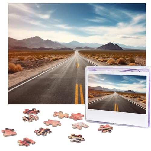 500-teiliges Puzzle für Erwachsene, herausforderndes Puzzle für Spieleabende, Holzpuzzle, personalisierbar, benutzerdefinierte Holz-Puzzles für Familie, Wüstenlandschaft, Autobahn, Bildpuzzles 500-teiliges Puzzle für Erwachsene, herausforderndes Puzzle für Spieleabende, Holzpuzzle, personalisierbar, benutzerdefinierte Holz-Puzzles für Familie, Wüstenlandschaft, Autobahn, Bildpuzzles von KTHSNSKL
