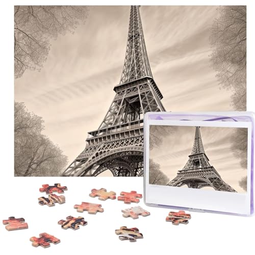 500-teiliges Puzzle für Erwachsene, herausforderndes Puzzle für Spieleabende, Holzpuzzle, personalisierbar, individuelle Holz-Puzzles für Familie, Eiffelturm-Muster, Bildpuzzles, fertige Größe 51,8 x 500-teiliges Puzzle für Erwachsene, herausforderndes Puzzle für Spieleabende, Holzpuzzle, personalisierbar, individuelle Holz-Puzzles für Familie, Eiffelturm-Muster, Bildpuzzles, fertige Größe 51,8 x von KTHSNSKL