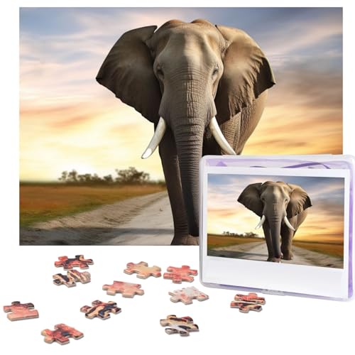 500-teiliges Puzzle für Erwachsene, herausforderndes Puzzle für Spieleabende, Holzpuzzle, personalisierbar, individuelle Holz-Puzzles für Familie, Elefant, Spazierengehen, Bildpuzzles, fertige Größe 500-teiliges Puzzle für Erwachsene, herausforderndes Puzzle für Spieleabende, Holzpuzzle, personalisierbar, individuelle Holz-Puzzles für Familie, Elefant, Spazierengehen, Bildpuzzles, fertige Größe von KTHSNSKL