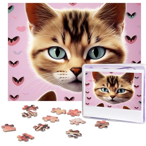 500-teiliges Puzzle für Erwachsene, herausforderndes Puzzle für Spieleabende, Holzpuzzle, personalisierbar, individuelle Holz-Puzzles für Familie, Karttoon-Katzen-Bilderpuzzles, fertige Größe 51,8 x 500-teiliges Puzzle für Erwachsene, herausforderndes Puzzle für Spieleabende, Holzpuzzle, personalisierbar, individuelle Holz-Puzzles für Familie, Karttoon-Katzen-Bilderpuzzles, fertige Größe 51,8 x von KTHSNSKL