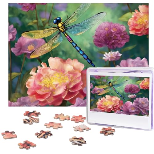 500-teiliges Puzzle für Erwachsene, herausforderndes Puzzle für Spieleabende, Holzpuzzle, personalisierbar, individuelle Holz-Puzzles für Familie, Libelle, Garten, Frühlingsbild, Puzzles, fertige 500-teiliges Puzzle für Erwachsene, herausforderndes Puzzle für Spieleabende, Holzpuzzle, personalisierbar, individuelle Holz-Puzzles für Familie, Libelle, Garten, Frühlingsbild, Puzzles, fertige von KTHSNSKL