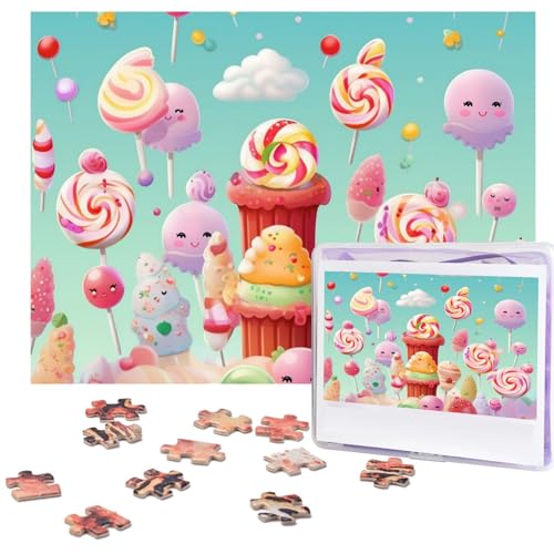 500-teiliges Puzzle für Erwachsene, herausforderndes Puzzle für Spieleabende, Holzpuzzle, personalisierbar, individuelle Holz-Puzzles für Familie, Süßigkeiten-Bilder-Puzzles, fertige Größe 51,8 x 38,1 500-teiliges Puzzle für Erwachsene, herausforderndes Puzzle für Spieleabende, Holzpuzzle, personalisierbar, individuelle Holz-Puzzles für Familie, Süßigkeiten-Bilder-Puzzles, fertige Größe 51,8 x 38,1 von KTHSNSKL