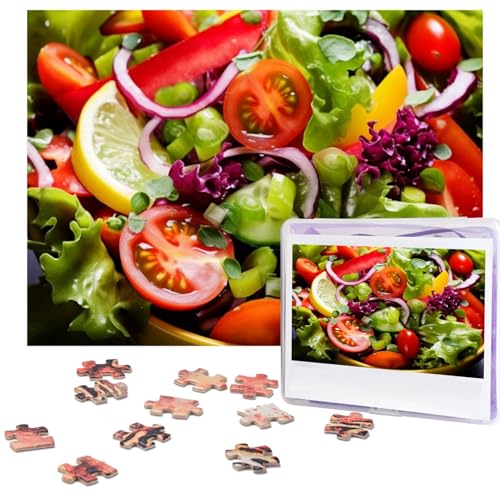 500-teiliges Puzzle für Erwachsene, herausforderndes Puzzle für Spieleabende, Holzpuzzle, personalisierbar, individuelle Holz-Puzzles für Familie, bunt, verschiedene Salat-Bilderpuzzles, fertige Größe 500-teiliges Puzzle für Erwachsene, herausforderndes Puzzle für Spieleabende, Holzpuzzle, personalisierbar, individuelle Holz-Puzzles für Familie, bunt, verschiedene Salat-Bilderpuzzles, fertige Größe von KTHSNSKL