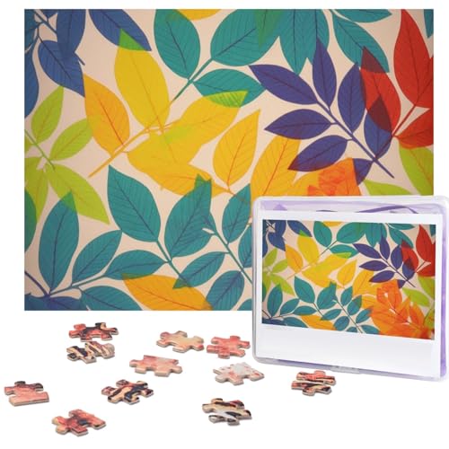 500-teiliges Puzzle für Erwachsene, herausforderndes Puzzle für Spieleabende, Holzpuzzle, personalisierbar, individuelle Holz-Puzzles für Familie, mehrfarbige Blätter, Bildpuzzles, fertige Größe 51,8 500-teiliges Puzzle für Erwachsene, herausforderndes Puzzle für Spieleabende, Holzpuzzle, personalisierbar, individuelle Holz-Puzzles für Familie, mehrfarbige Blätter, Bildpuzzles, fertige Größe 51,8 von KTHSNSKL