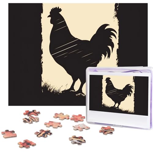 500-teiliges Puzzle für Erwachsene, herausforderndes Puzzle für Spieleabende, Holzpuzzle, personalisierte Holz-Puzzles für Familie, Bauernhaus, Huhn, Bilderpuzzles, fertige Größe 51,8 x 38,1 cm 500-teiliges Puzzle für Erwachsene, herausforderndes Puzzle für Spieleabende, Holzpuzzle, personalisierte Holz-Puzzles für Familie, Bauernhaus, Huhn, Bilderpuzzles, fertige Größe 51,8 x 38,1 cm von KTHSNSKL
