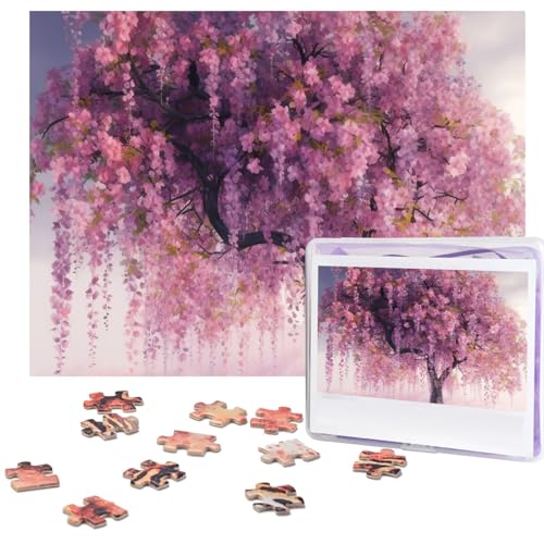 500-teiliges Puzzle für Erwachsene, herausforderndes Puzzle für Spieleabende, Holzpuzzle, personalisierte Holz-Puzzles für Familie, Blumenbaum-Bilderpuzzles, fertige Größe 51,8 x 38,1 cm 500-teiliges Puzzle für Erwachsene, herausforderndes Puzzle für Spieleabende, Holzpuzzle, personalisierte Holz-Puzzles für Familie, Blumenbaum-Bilderpuzzles, fertige Größe 51,8 x 38,1 cm von KTHSNSKL
