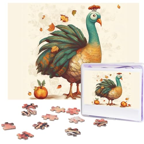 500-teiliges Puzzle für Erwachsene, herausforderndes Puzzle für Spieleabende, Holzpuzzle, personalisierte Holz-Puzzles für Familie, Erntedankfest, Truthahn-Bilderpuzzles, fertige Größe 51,8 x 38,1 cm 500-teiliges Puzzle für Erwachsene, herausforderndes Puzzle für Spieleabende, Holzpuzzle, personalisierte Holz-Puzzles für Familie, Erntedankfest, Truthahn-Bilderpuzzles, fertige Größe 51,8 x 38,1 cm von KTHSNSKL