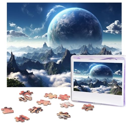 500-teiliges Puzzle für Erwachsene, herausforderndes Puzzle für Spieleabende, Holzpuzzle, personalisierte Holz-Puzzles für Familie, Fantasie, Erdbild, Puzzle, fertige Größe 51,8 x 38,1 cm 500-teiliges Puzzle für Erwachsene, herausforderndes Puzzle für Spieleabende, Holzpuzzle, personalisierte Holz-Puzzles für Familie, Fantasie, Erdbild, Puzzle, fertige Größe 51,8 x 38,1 cm von KTHSNSKL