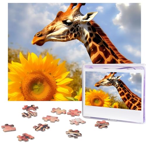 500-teiliges Puzzle für Erwachsene, herausforderndes Puzzle für Spieleabende, Holzpuzzle, personalisierte Holz-Puzzles für Familie, Giraffen- und Sonnenblumen-Bilderpuzzles, fertige Größe 51,8 x 38,1 500-teiliges Puzzle für Erwachsene, herausforderndes Puzzle für Spieleabende, Holzpuzzle, personalisierte Holz-Puzzles für Familie, Giraffen- und Sonnenblumen-Bilderpuzzles, fertige Größe 51,8 x 38,1 von KTHSNSKL